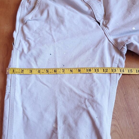 Carhartt Painter Pants 34 x 30 Distressed Stained B11 STN (38x32 on Tag) - Picture 11 of 12